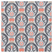 花のトルコの民芸パターン ファブリック (クローズアップ)