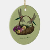 花のトンボオーナメント セラミックオーナメント (右)