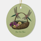 花のトンボオーナメント セラミックオーナメント (左)