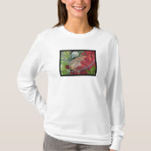 花のドラゴンのイグアナのTシャツ Tシャツ (正面)