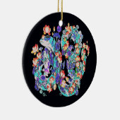 花のドラゴン セラミックオーナメント (右)