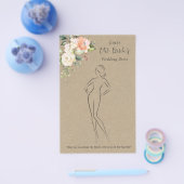 花のドレス当てゲーム ブライダルシャワー チラシ (シングル)