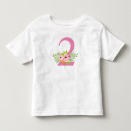 花のナンバー2 トドラーTシャツ