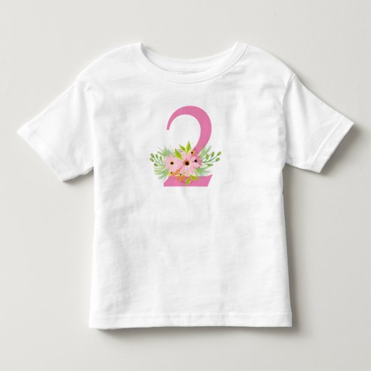 花のナンバー2 トドラーTシャツ (正面)