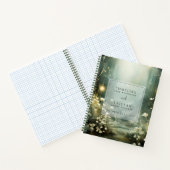 花のノートの魅惑結婚された森の道 ノートブック (内部)