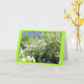 花のノートカードに空白のサンザシの木 カード (黄色い花)