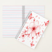 花のノート開花ジャインスパイアーナル ノートブック (内側)