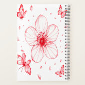 花のノート開花ジャインスパイアーナル ノートブック (裏面)