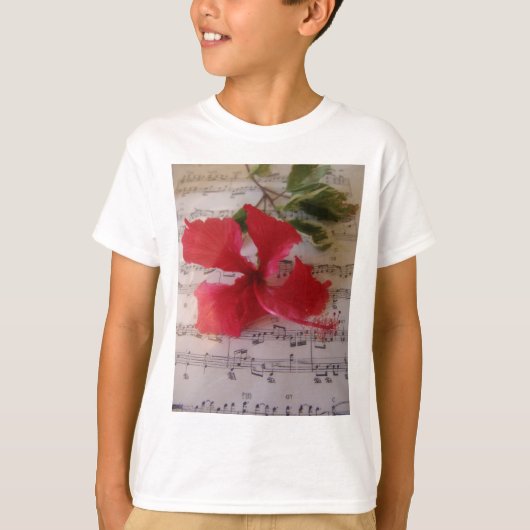 花のノート Tシャツ (正面)