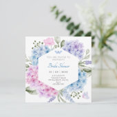 花のハイドランジアの招待状 招待状 (スタンド正面)