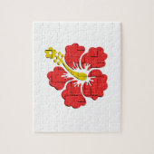 花のハイビスカス ジグソーパズル (縦)