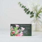 花のハミン赤と白グバード 名刺 (スタンド正面)