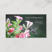 花のハミン赤と白グバード 名刺 (正面)