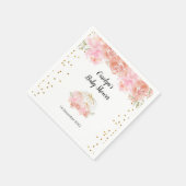 花のハロウィンパンプキン ブライダルシャワーナプキン スタンダードカクテルナプキン (角)