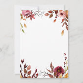 花のハロウィン かぼちゃの花婿 花嫁ゲーム 招待状 (裏面)