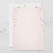 花のハロウィン オータム フォール ゴールド ピンク 誕生日 ガール 招待状 (裏面)