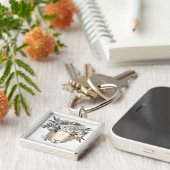 花のハローのヒツジ キーホルダー (側面)