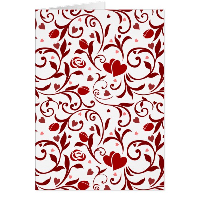 花のハートのデザイン (正面)