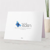 花のハートの花束の芸術の母の日カード カード (裏面)