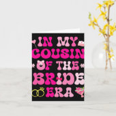 花のハート結婚が私のいとこで結婚した カード (黄色い花)