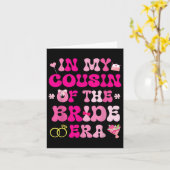 花のハート結婚が私のいとこで結婚した カード (黄色い花)