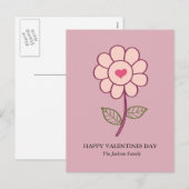 花のハート シーズンポストカード (正面/裏面)