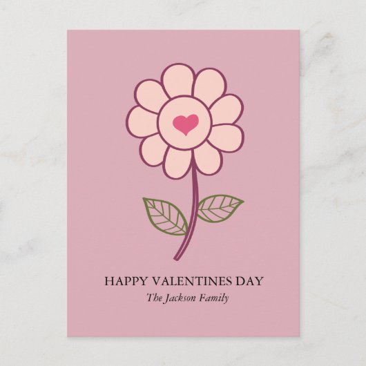 花のハート シーズンポストカード (正面)