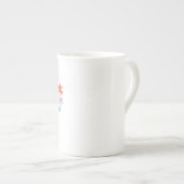 花のハート ボーンチャイナマグカップ (正面右)