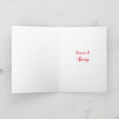 花のハート ロマンチックなバレンタインデーのオリジナルギフト シーズンカード (内部)