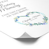 花のハート　愛する記憶　特別な席 ポスター (角)