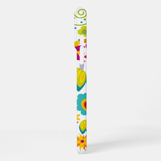 花のハート iPhoneケース (左側面)