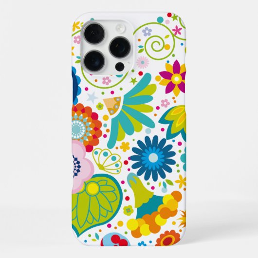 花のハート iPhoneケース (裏面)