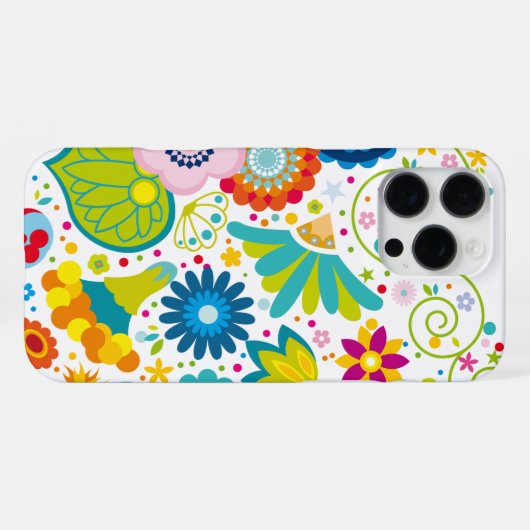 花のハート iPhoneケース (裏面横)