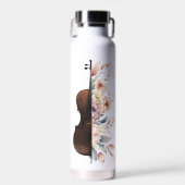 花のバイオリン。 ウォーターボトル (正面)