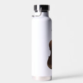 花のバイオリン。 ウォーターボトル (右面)