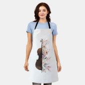 花のバイオリン。 エプロン (着用した状態)