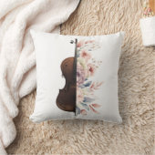 花のバイオリン。 クッション (ブランケット)