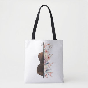 花のバイオリン。 トートバッグ