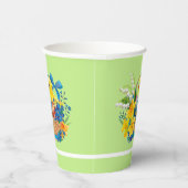 花のバスケットの復活祭の雛パーティー 紙コップ (右)