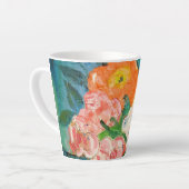 花のバスケットラテマグ カフェラテマグ (左アングル)