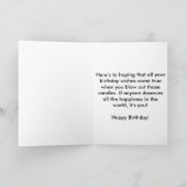 花のバスケット カード (内部)