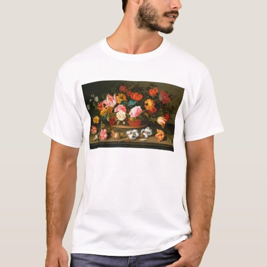 花のバスケット、1625年 Tシャツ (正面)