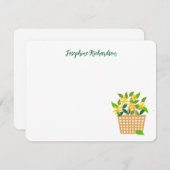 花のバスケットBohoフローラユニークすべて大事な行事 ノートカード (正面/裏面)