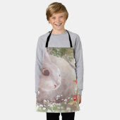 花のバニー エプロン (着用した状態)