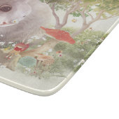 花のバニー カッティングボード (角)