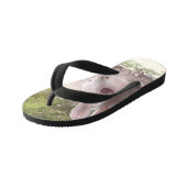 花のバニー キッズビーチサンダル (アングル)