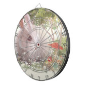 花のバニー ダーツボード (正面右)