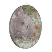 花のバニー ダーツボード (正面左)