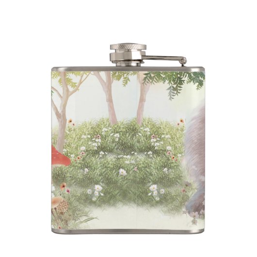 花のバニー フラスク (裏面)