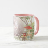 花のバニー マグカップ (正面右)